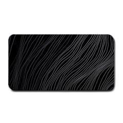 Abstract Art Black White Drawing Lines Unique Medium Bar Mat by Cemarart