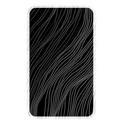 Abstract Art Black White Drawing Lines Unique Memory Card Reader (rectangular) by Cemarart