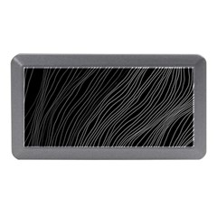 Abstract Art Black White Drawing Lines Unique Memory Card Reader (mini) by Cemarart