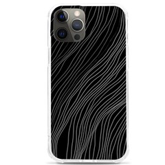 Abstract Art Black White Drawing Lines Unique Iphone 12 Pro Max Tpu Uv Print Case by Cemarart