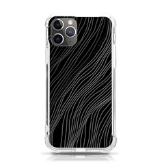 Abstract Art Black White Drawing Lines Unique Iphone 11 Pro 5 8 Inch Tpu Uv Print Case by Cemarart