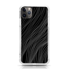 Abstract Art Black White Drawing Lines Unique Iphone 11 Pro Max 6 5 Inch Tpu Uv Print Case by Cemarart