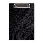 Abstract Art Black White Drawing Lines Unique A5 Acrylic Clipboard Front