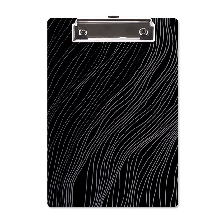 Abstract Art Black White Drawing Lines Unique A5 Acrylic Clipboard