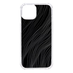 Abstract Art Black White Drawing Lines Unique Iphone 14 Tpu Uv Print Case by Cemarart