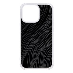 Abstract Art Black White Drawing Lines Unique Iphone 13 Pro Tpu Uv Print Case by Cemarart