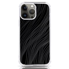 Abstract Art Black White Drawing Lines Unique Iphone 13 Pro Max Tpu Uv Print Case by Cemarart