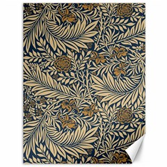 Brown Vintage Floral Pattern Damask Floral Vintage Retro Canvas 36  X 48  by Cemarart