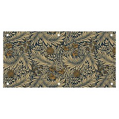 Brown Vintage Floral Pattern Damask Floral Vintage Retro Banner And Sign 6  X 3  by Cemarart