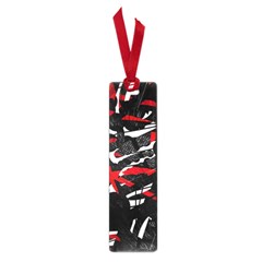 Shape Line Red Black Abstraction Small Book Marks by Cemarart