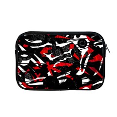 Shape Line Red Black Abstraction Apple Macbook Pro 13  Zipper Case by Cemarart