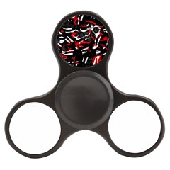 Shape Line Red Black Abstraction Finger Spinner by Cemarart