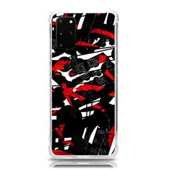 Shape Line Red Black Abstraction Samsung Galaxy S20plus 6 7 Inch Tpu Uv Case by Cemarart