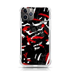 Shape Line Red Black Abstraction Iphone 11 Pro 5 8 Inch Tpu Uv Print Case by Cemarart