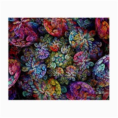 Floral Fractal 3d Art Pattern Small Glasses Cloth