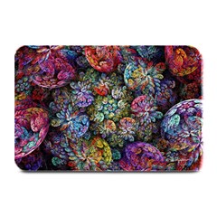 Floral Fractal 3d Art Pattern Plate Mats