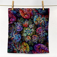 Floral Fractal 3d Art Pattern Face Towel