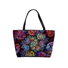 Floral Fractal 3d Art Pattern Classic Shoulder Handbag by Cemarart