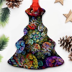 Floral Fractal 3d Art Pattern Christmas Tree Ornament (two Sides) by Cemarart