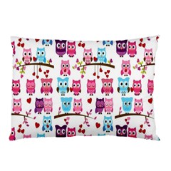 Owl Pattern Pillow Case by Cemarart