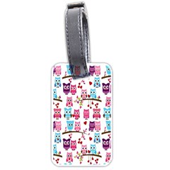 Owl Pattern Luggage Tag (one Side)