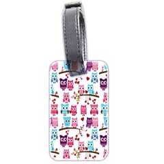 Owl Pattern Luggage Tag (two Sides)