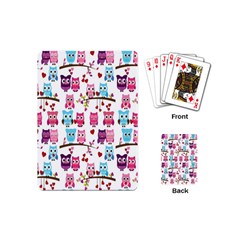 Owl Pattern Playing Cards Single Design (mini)