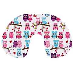 Owl Pattern Travel Neck Pillow