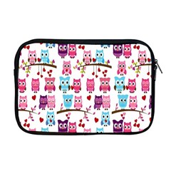 Owl Pattern Apple Macbook Pro 17  Zipper Case