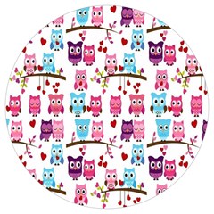 Owl Pattern Round Trivet