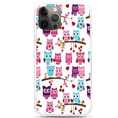 Owl Pattern Iphone 12 Pro Max Tpu Uv Print Case by Cemarart