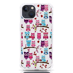 Owl Pattern Iphone 13 Tpu Uv Print Case by Cemarart