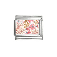 Red Flower Seamless Floral Flora Italian Charm (9mm) by Cemarart