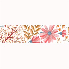 Red Flower Seamless Floral Flora Large Bar Mat