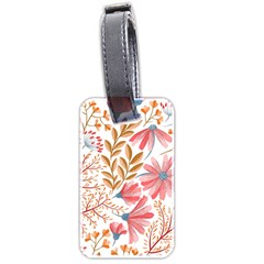 Red Flower Seamless Floral Flora Luggage Tag (two Sides)