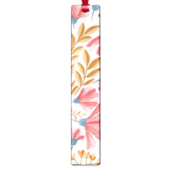 Red Flower Seamless Floral Flora Large Book Marks by Cemarart