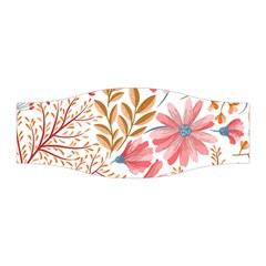 Red Flower Seamless Floral Flora Stretchable Headband by Cemarart