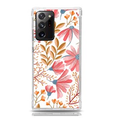 Red Flower Seamless Floral Flora Samsung Galaxy Note 20 Ultra Tpu Uv Case by Cemarart