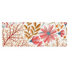 Red Flower Seamless Floral Flora Banner And Sign 8  X 3 