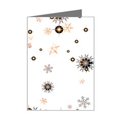 Golden-snowflake Mini Greeting Card by saad11