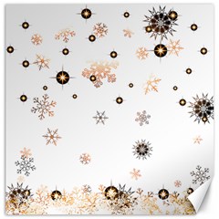 Golden-snowflake Canvas 20  X 20  by saad11