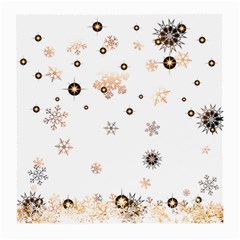 Golden-snowflake Medium Glasses Cloth (2 Sides) by saad11