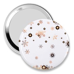 Golden-snowflake 3  Handbag Mirrors by saad11