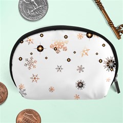 Golden-snowflake Accessory Pouch (large) by saad11