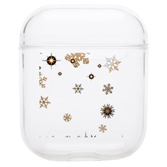 Golden-snowflake Soft Tpu Airpods 1/2 Case