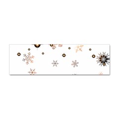 Golden-snowflake Sticker (bumper) by saad11