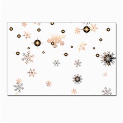 Golden-snowflake Postcards 5  X 7  (pkg Of 10) by saad11