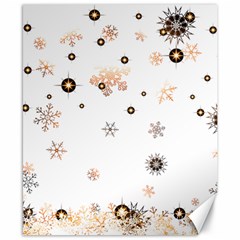 Golden-snowflake Canvas 8  X 10  by saad11