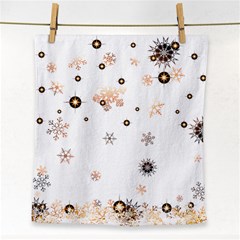 Golden-snowflake Face Towel by saad11