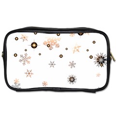 Golden-snowflake Toiletries Bag (one Side) by saad11